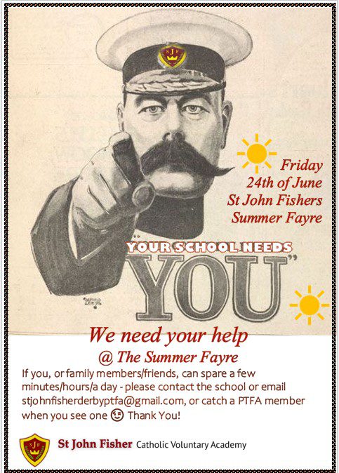 PTFA Summer Fayre FLYER 2022 Help At The Fayre